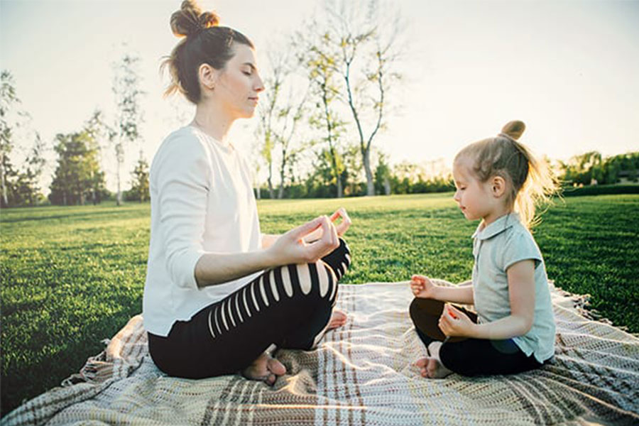 Silent meditation at home